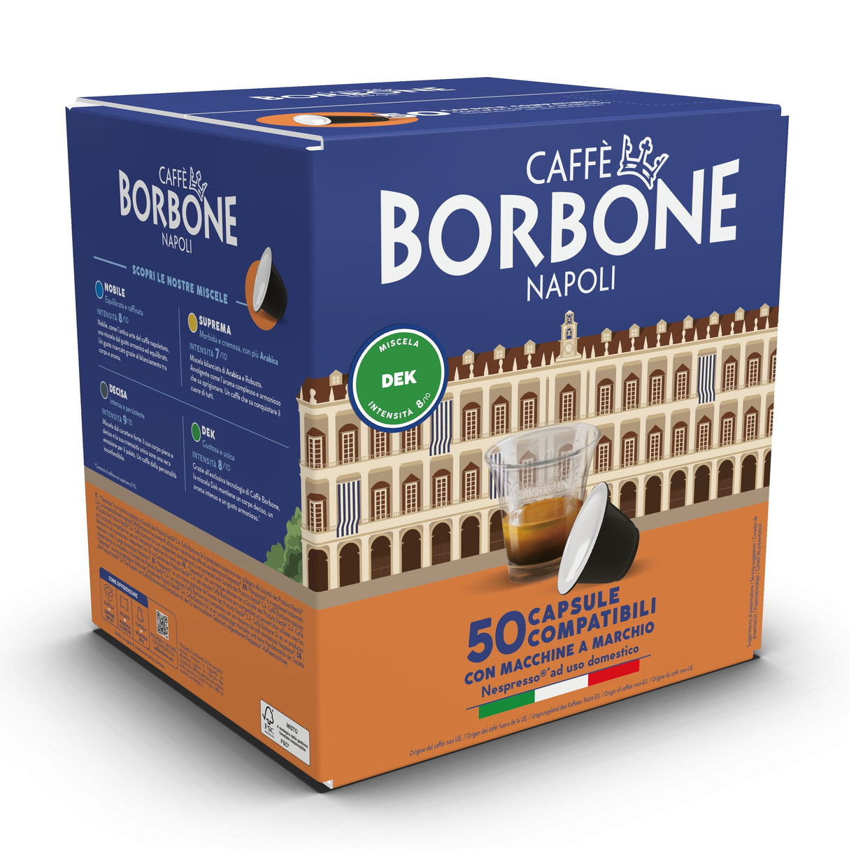 Borbone Capsule Comp. Nespresso Miscela Dek 50pz