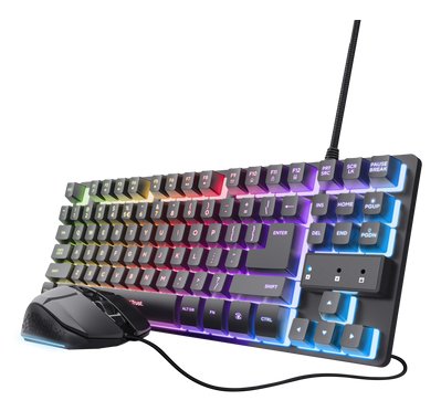 Teclado Español Trust Combo Gaming Gxt798  Teclado + Raton