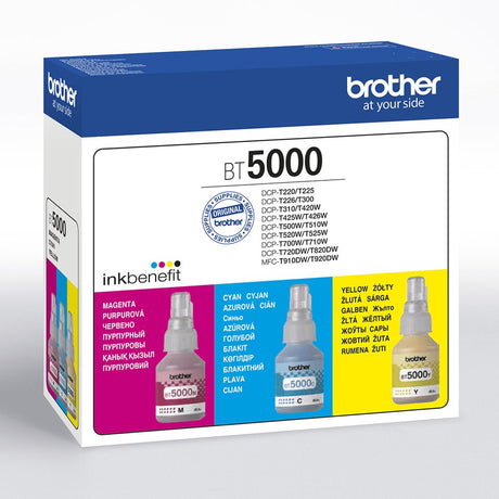 EAN 4977766826655 - Brother BT5000CLVAL cartucho de tinta 3 pieza(s) Compatible Cian, Magenta, Amarillo imagen 1