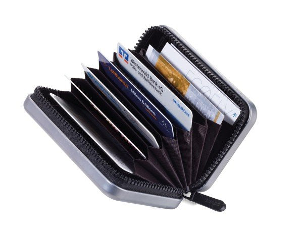 Troika Kreditkartenetui Kartenkoffer Titanfarben