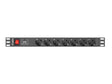 EAN 5901969414486 - Lanberg PDU-07F-0200-IEC-BK unidad de distribución de energía (PDU) 7 salidas AC 1U Negro imagen 1