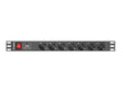 EAN 5901969414486 - Lanberg PDU-07F-0200-IEC-BK unidad de distribución de energía (PDU) 7 salidas AC 1U Negro imagen 1