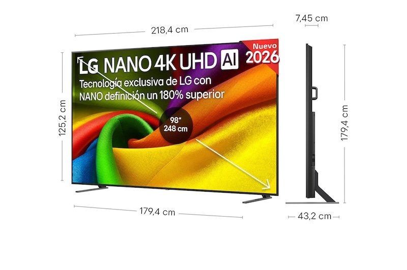 Lg Nano 4k Uhd Ai Nu90 Televisor Smart Tv 98" Nano 4k Uhd