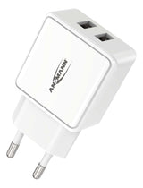 Cargador De Pared Ansmann Hc212 2xusb 2400ma Blanco