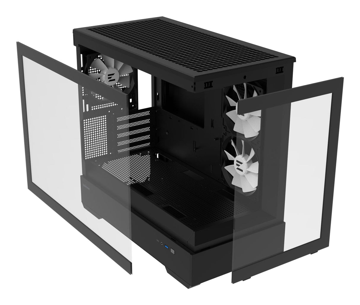 Caja Pc Zalman P30 Matx 3 X Vent 120mm Argb 2xusb 3.0 Negro S/N Fuente