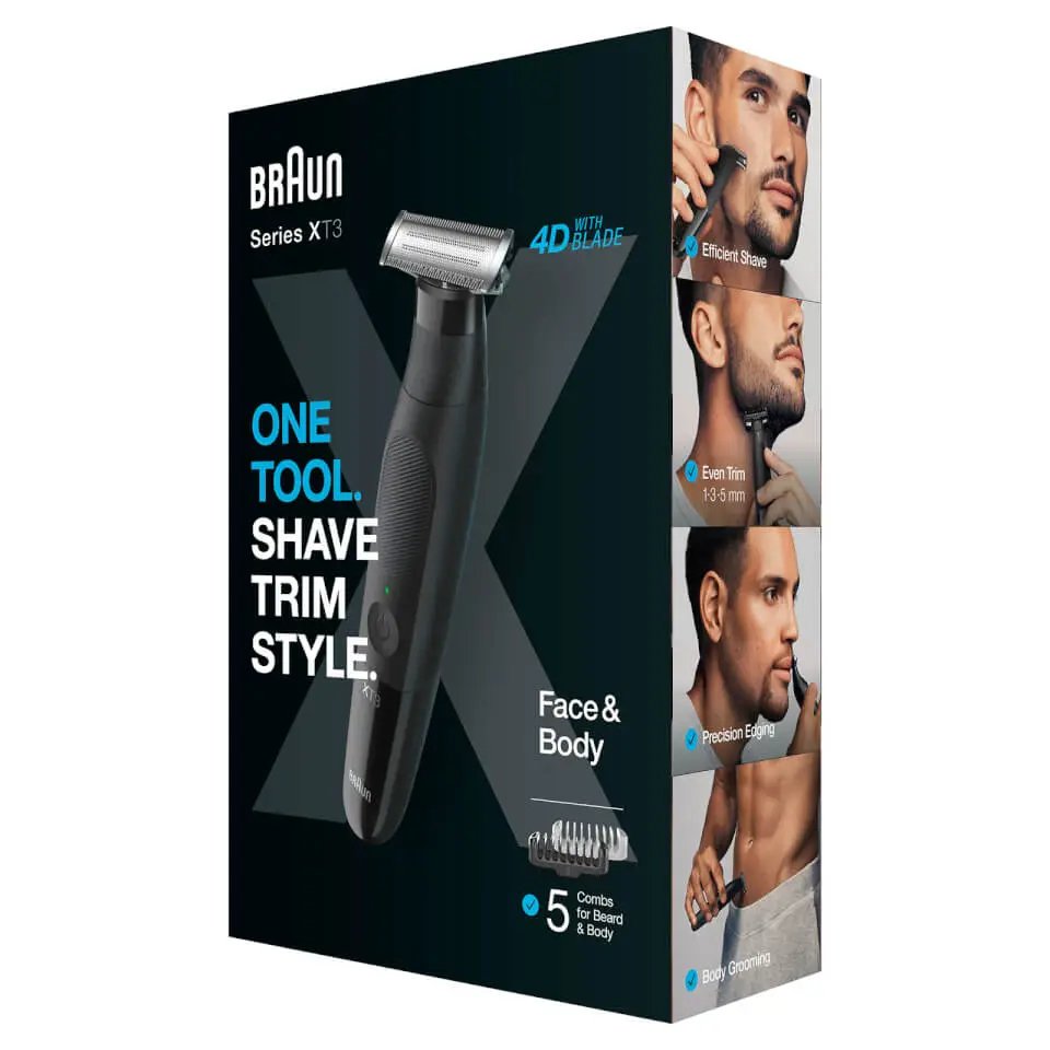 Recortadora De Barba  Braun Series Xt3 - Xt3200 Face + Body, Bartschneider Xt3200