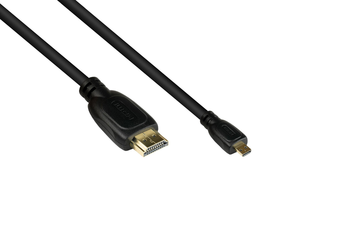 EAN 4014619553938 - Alcasa 4532-020 cable HDMI 2 m HDMI tipo A (Estándar) HDMI tipo D (Micro) Negro imagen 1