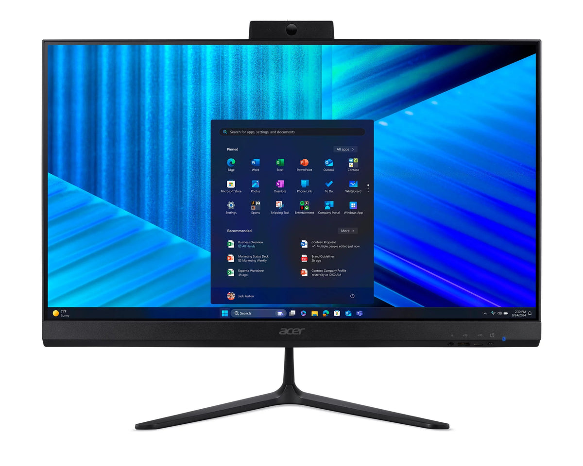 All In One Acer Veriton Z2 Vz2515g  Core Ultra 7 155u / Hasta 4.8 Ghz Ram 16 Gb Ssd 512 Gb Intel Graphics Gigabit Ethernet Ieee 802.11ax (Wi-Fi 6e) Bluetooth Win 11 Pro Monitor: Led 23.8" 1920 X 1080 (Full Hd) @ 120 Hz