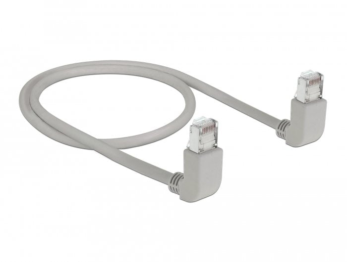 Delock Cable De Red Rj45 Cat.6a S / Ftp Acodado Arriba 0,5 M