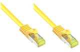 Goodconnections Rj45 Cable De Red Mit Cat. 7 Rohcable Und Rastnasenschutz (), S Ftp, Pimf, Halogenfrei, 500mhz, Ofc, Gelb, 20m,