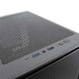 Coolbox Caja Atx Ga700 Darkside Gpu Max 315mm Cristal Templado Liquida 240mm Usb-C Negra