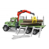 Bruder Bruder Camión Forestal Mack Granito Con Grua Y Troncos 02824