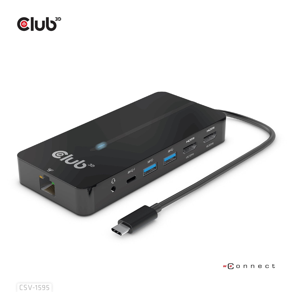 Club3d Usb-7-In1-Hub Usb-C > 2xhdmi/2xusb/Rj45/Usb-C 100w Retail