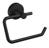 Portarrollos Papel Higienico Tesa Moon Black Montado En Pared Negro