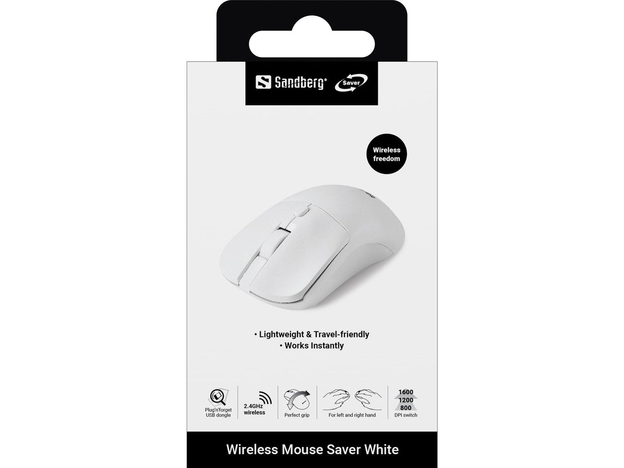 Wireless Mouse Saver White Wireless Mouse Saver White