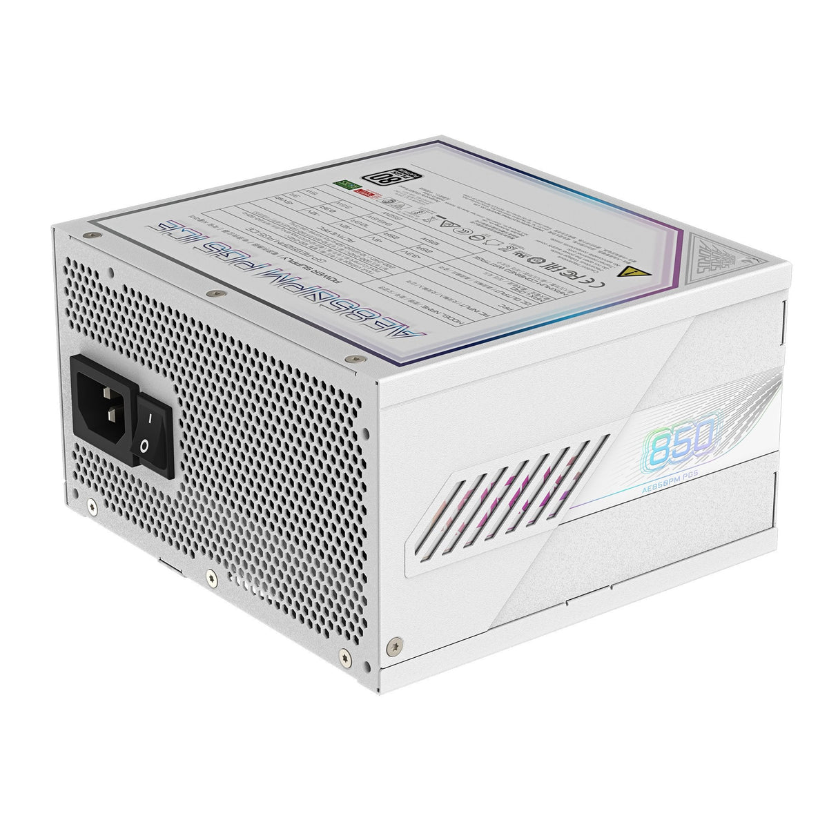 EAN 4719331554392 - GIGABYTE AORUS ELITE P850W ICE unidad de fuente de alimentación 850 W 20+4 pin ATX Blanco imagen 5