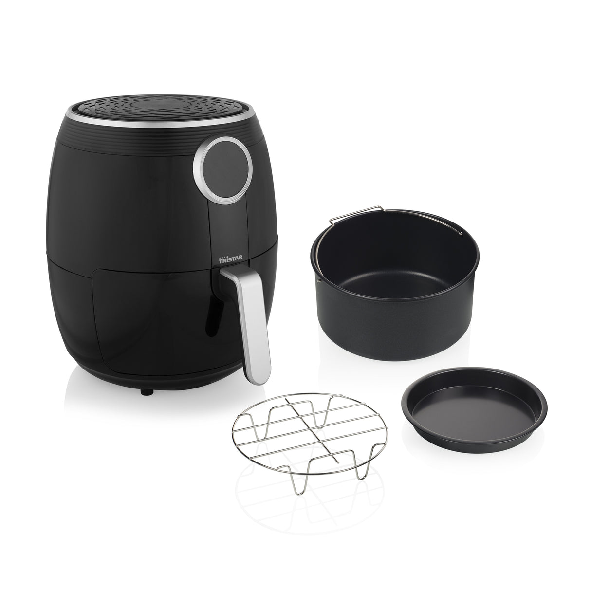 EAN 8713016097583 - Tristar FR-6956 freidora Sencillo 4,5 L Independiente 1500 W Freidora de aire caliente Negro, Plata imagen 18