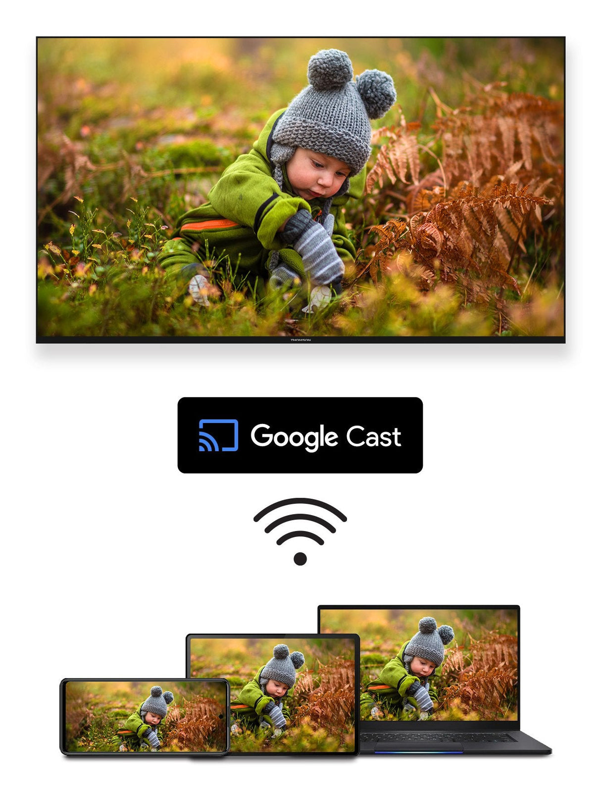 Thomson 55ug4s14, Tv Led 139 Cm (55 Pulgadas), Negro, Ultrahd/4k, Google Tv, Triple Sintonizador, Hdr 55ug4s14