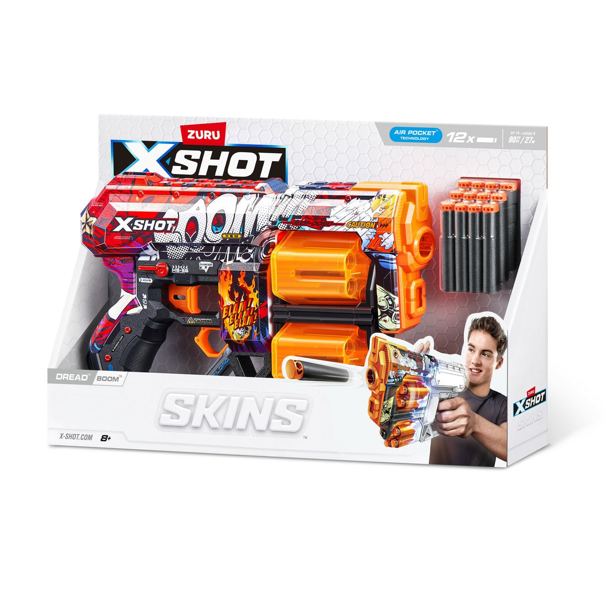 Lanzador Zuru X-Shot - Dread Boom, Dart Blaster 36517a