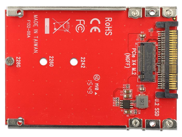Delock Convertidor U.2 Sff-8639 > M.2 Key M Pcie Con 2.5" 7 Mm