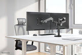Neomounts Soporte De Escritorio De Movimiento Completo Para 2 Pantallas De 17-27" 7kg Ds70-750bl2