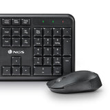 Ngs Kit Teclado Inalambrico Y Raton Inalambrico 1200dpi - Italiano - 12 Teclas Multimedia - Indicadores Led - Color