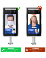 Dispositivo De Reconocimiento Facial Con Termógrafo Y Control De Accesos Premier Sld-505 Advertencia Anomalía Detecta Todas Medidas Temperatura