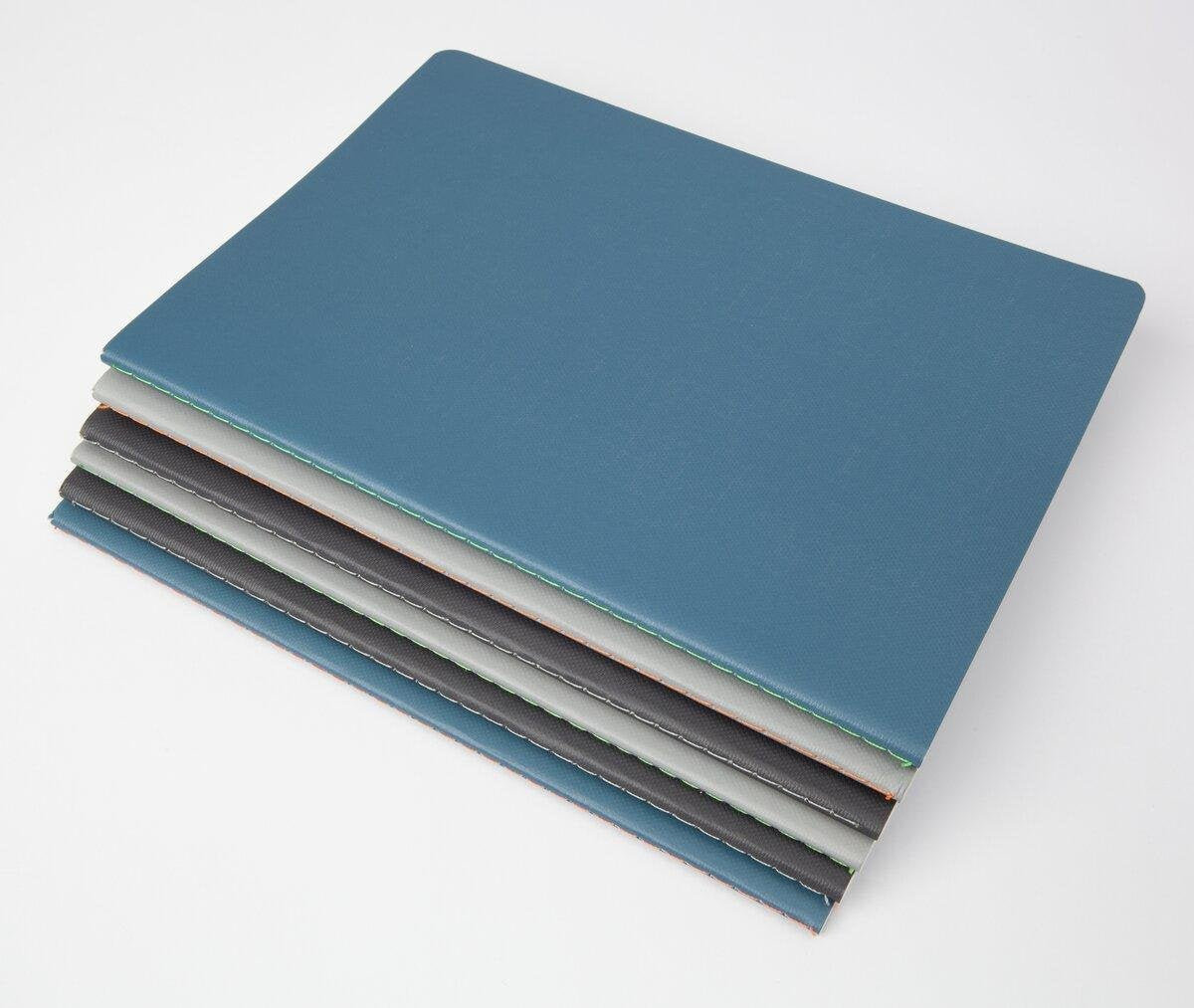 Sigel Notizhefte Linescape Ca. Din A5 Cuadriculado Gris Oscuro Gris Claro Softcover - Material De Oficina