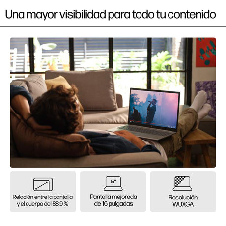 EAN 0198701239529 - HP Pavilion 16-af0025ns Intel Core Ultra 5 125U Portátil 40,6 cm (16") 2K 16 GB LPDDR5x-SDRAM 512 GB SSD  imagen 8