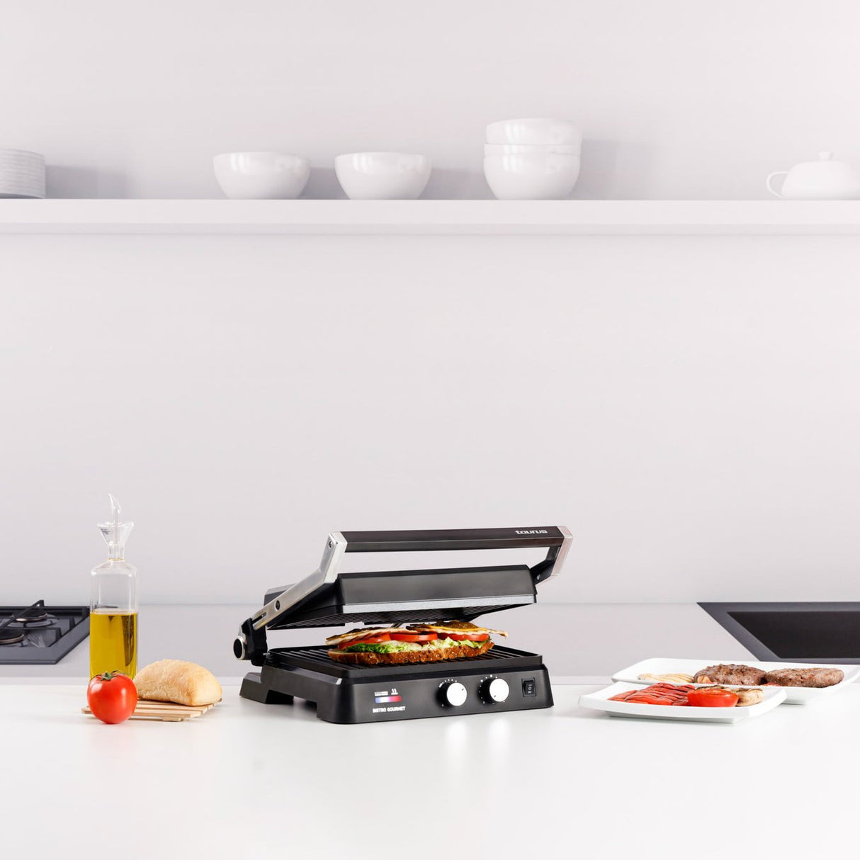 Plancha Eléctrica 2 En 1 Taurus Bistro Gourmet De 2600 W