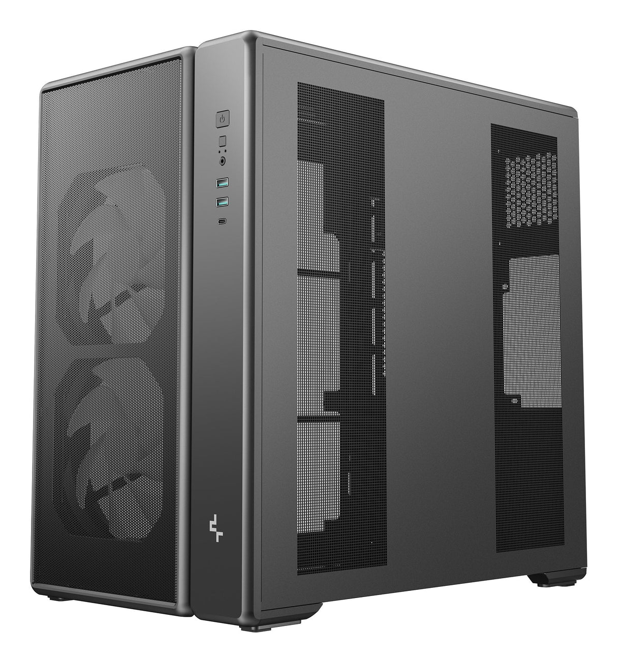 Deepcool Cg590 Mesh 2f Micro Atx Midi Tower Case, Black