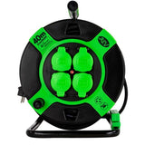 Rev Cable Drum Resin 40m Ip 44 4-Fold Black Green