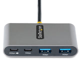 Startech Hub Usb-C De 4 Puertos Con Entrega De Alimentación De 100w