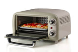 Ariete Mini-Backofen Vintage Beige (Blanco/Hellverde, 800 Watt, 10 Liter) 3919cr