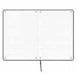 Oxford Cuaderno Cosido Signature 80h A5 1 Línea Cierre C/Goma Tapa Extradura Negro