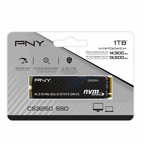 EAN 4718006459826 - PNY CS3250 1 TB M.2 PCI Express 5.0 NVMe 3D NAND imagen 2