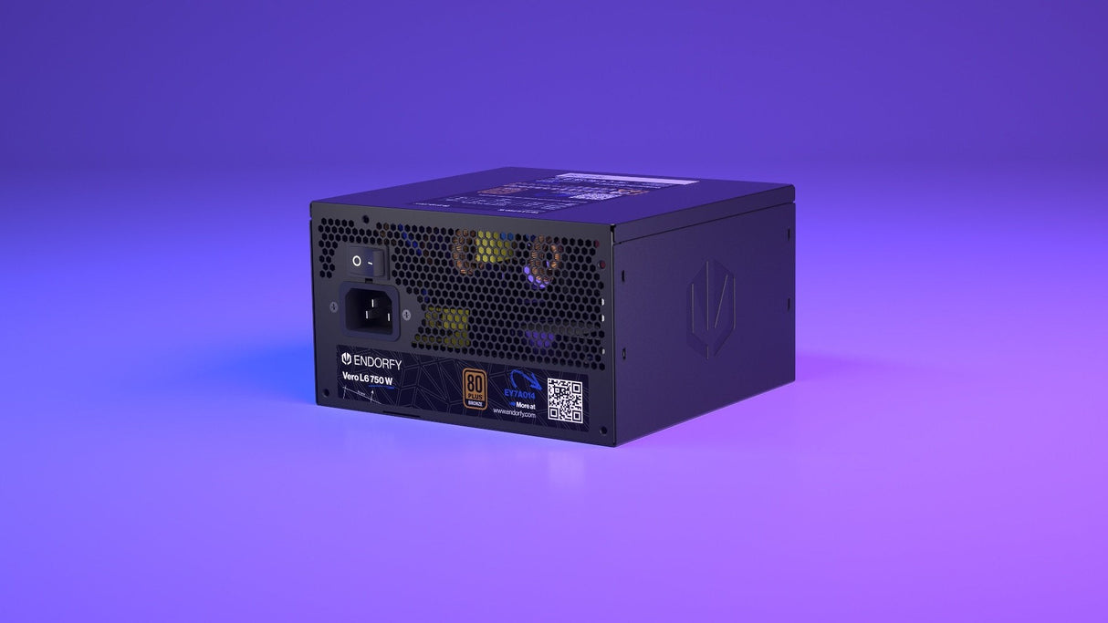 Endorfy Vero L6 750 W (Negro, 1x 12-Pin High Power Gpu, 2x Pcie, 750 Watt) Ey7a014