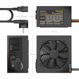 EAN 8435739905166 - AISENS ASPC-500ATX-PSEBK unidad de fuente de alimentación 20+4 pin ATX Negro imagen 3