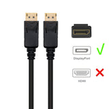 Cable Displayport Ewent Ec1411 Dp/M-Dp/M V1.2 2m Negro