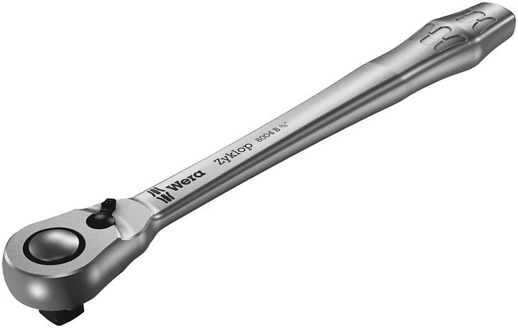 Wera 8004 B Zyklop Metal Ratchet M. Umschalthebel W. 3/8"-Antri