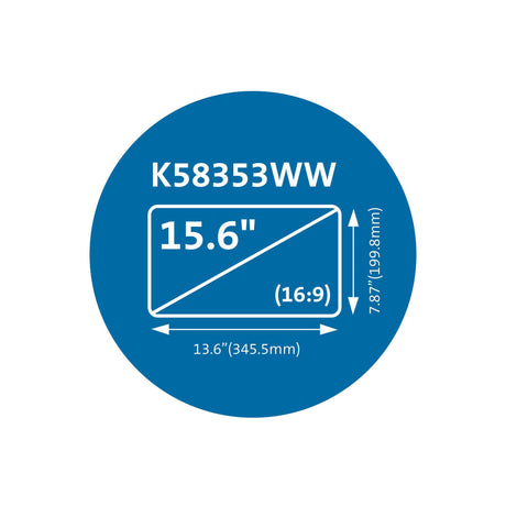 EAN 0085896583530 - Kensington K58353WW filtro para monitor 39,6 cm (15.6") Portátil imagen 13