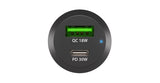 Cargador Coche Natec Coney 1xusb, 1xusb-C Qc3.0, Pd 3.0 48w Negro