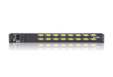 Aten Desktop Kvm 16-Port 19" Lcd Kvm Switch (Usb - Ps/2 Vga) Cl1316 - 16 X Sphd-17, 1 X Rj-11, Ac Ps/2, Usb, Lcd 1280×1024 @ 75 Hz, Ddc2b, 12.58 Kg