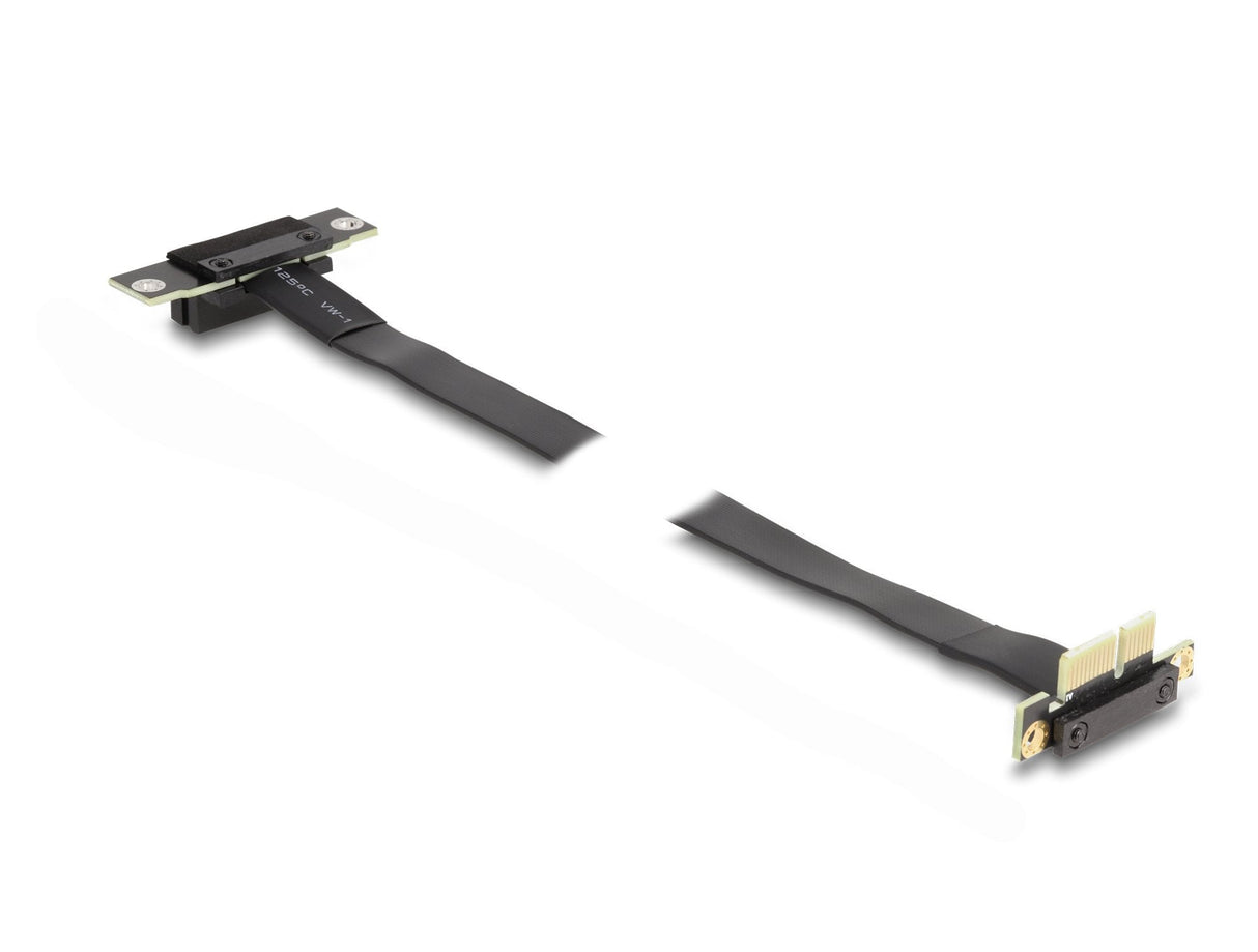 Delock 88043 Tarjeta Elevadora Pci Express X1 Macho Con Ángulo De 90° A Ranura X1 Con Ángulo De 90° Con Cable 60 Cm