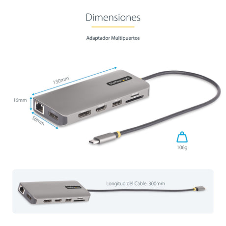EAN 65030899499 - StarTech.com 154B-USBC-MULTIPORT base para portátil y replicador de puertos Alámbrico USB 3.2 Gen 1 (3.1 Ge imagen 11