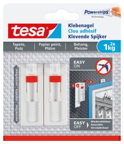 Tesa Adhesivo Para Uñas Ajumable Papel Pintado Y Yeso Hama 1kg 2 Piezas.
