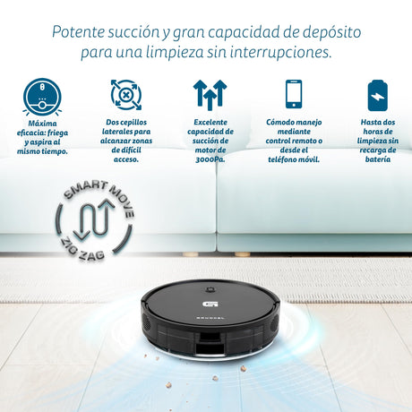 EAN 8426156018492 - Grunkel I-DANCERGYRO aspiradora robotizada 0,2 L Negro imagen 7
