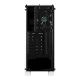 Caja Pc Aerocool Semitorre Cylon White Frontanl Elegante Con Linea De Iluminacion Rgb Lateral Transluciodo Acrilico Lector Sd Y Microsd 198(W)X4