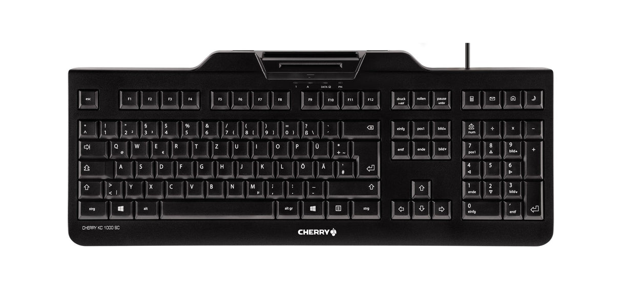 Teclado Español Cherry Usb  Lector Tarjeta  Kc-1000 Sc Negro
