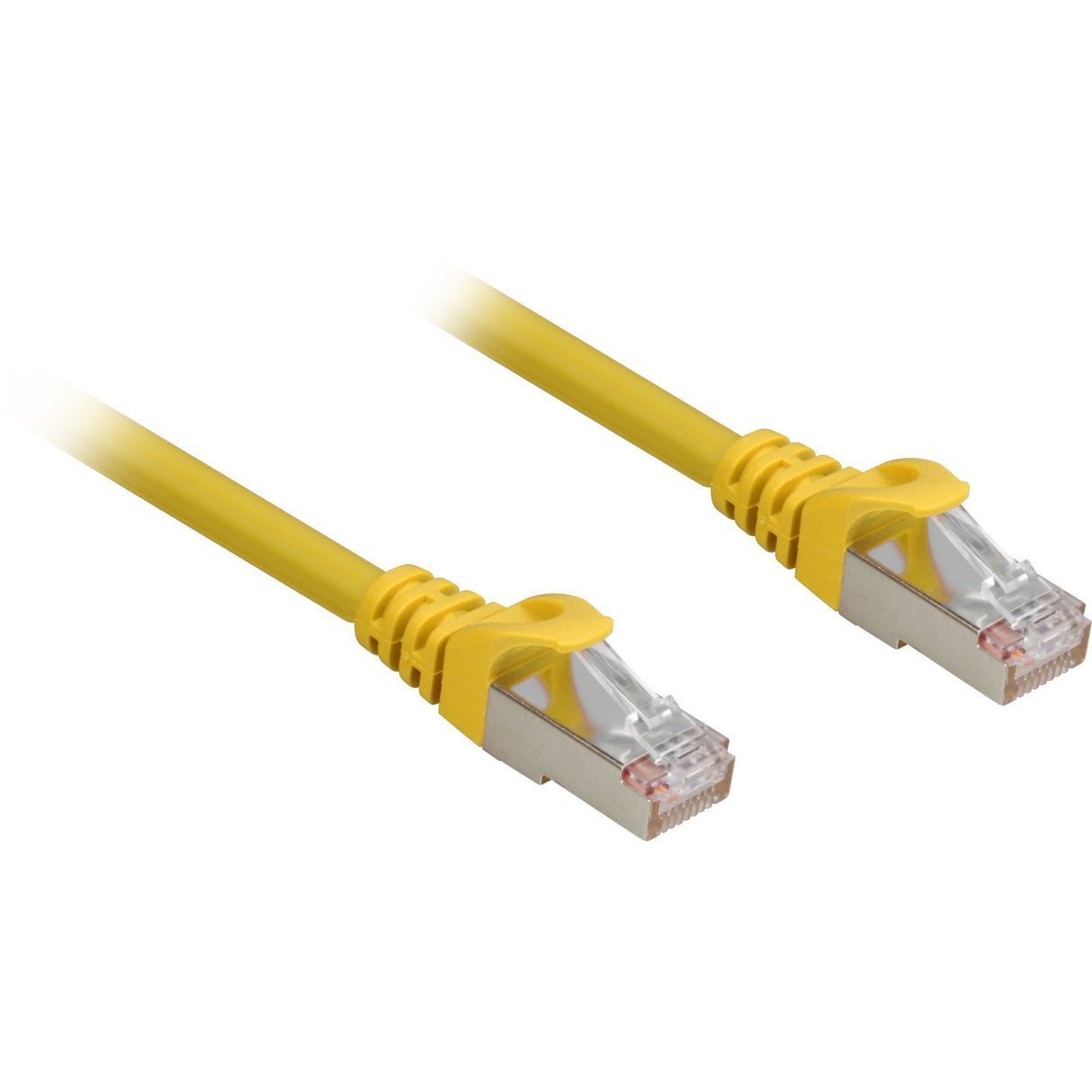Sharkoon Latiguillo Rj45 Cat.6a Sftp 4044951018499 Amarillo, 50 Cm, Lsoh (Sin Halógenos)